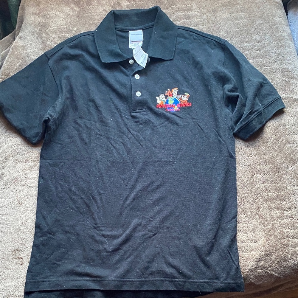 Y2K Disney Hanna Barbera Polo Shirt with Colorful Embroidery Universal Studio